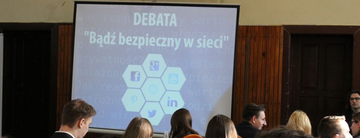 Uczestnictwo w debacie profilaktycznej nt. cyberbezpieczeństwa - "Bądź bezpieczny w sieci".