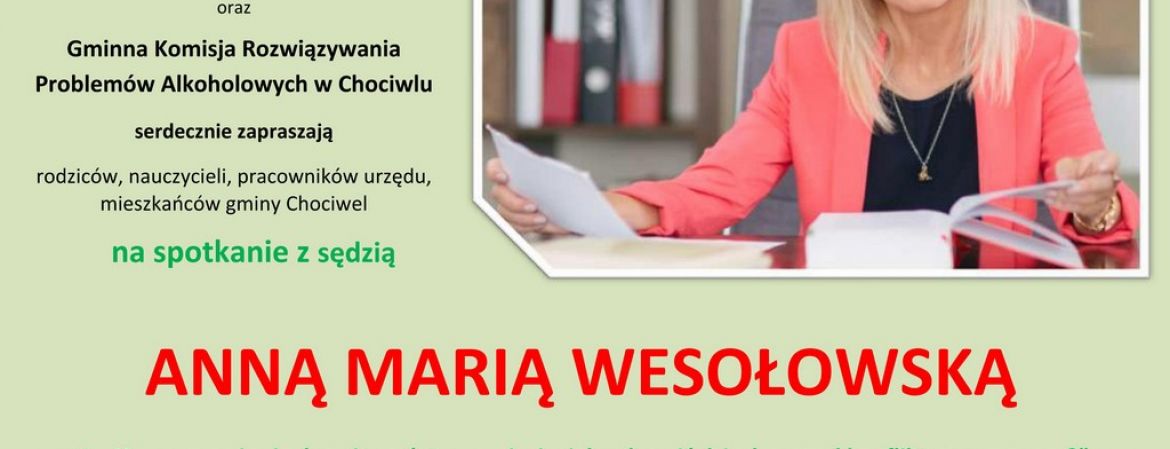 Spotkanie z sędzią Anną Marią Wesołowską