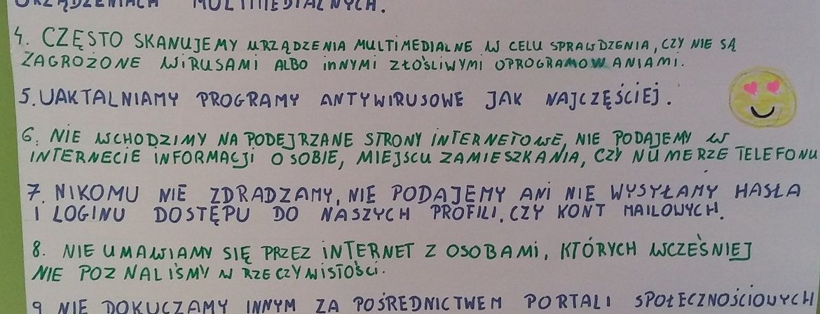 Szkolne zasady bezpiecznego korzystania z Internetu