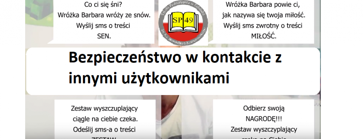 Bezpieczeństwo w kontakcie z innymi użytkownikami