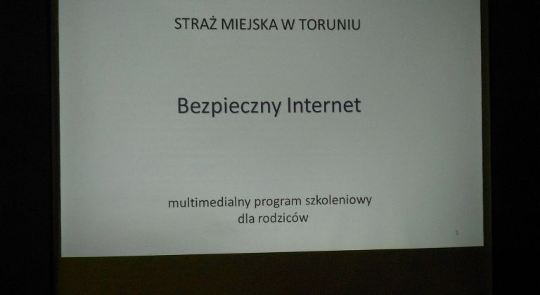 SPOTKANIE PROFILAKTYCZNE ,,BEZPIECZNY INTERNET -WSPÓŁCZESNE ZAGROŻENIA A BEZPIECZNE UŻYTKOWANIE "