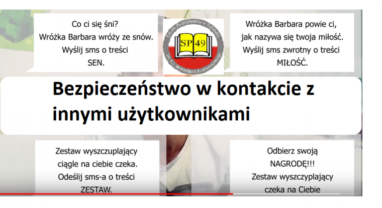 Bezpieczeństwo w kontakcie z innymi użytkownikami