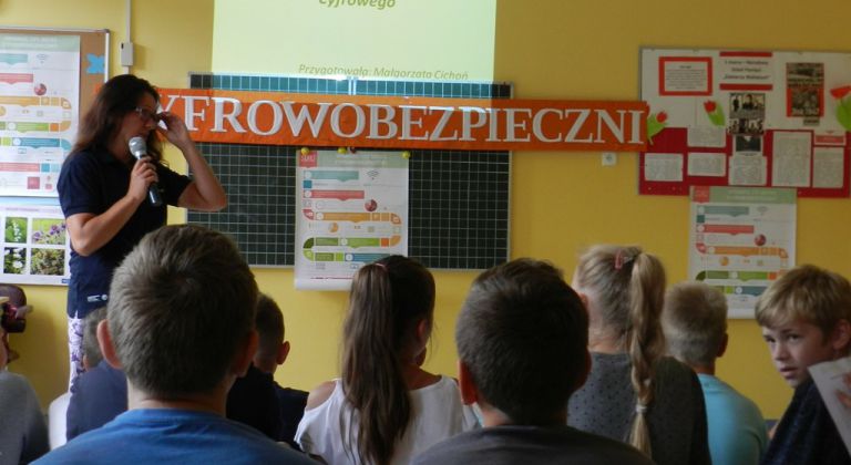 Szkolny Dzień Bezpieczeństwa Cyfrowego w SP nr 3 w Pcimiu