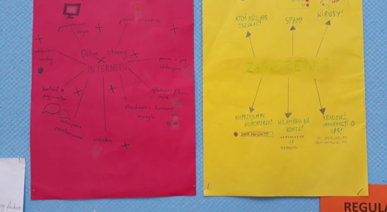 Lekcja wychowawcza - Zagrożenia i dobre strony Internetu okiem ucznia.