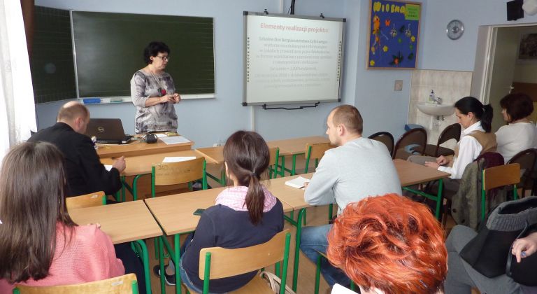 Spotkanie z radą pedagogiczną ZSZ prz ZSS NSS