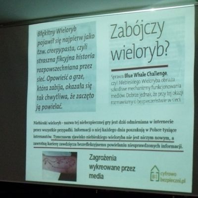 Spotkania informacyjne z rodzicami w ramach Projektu „Cyfrowobezpieczni.Pl” w ZSOnr 4 w Tarnowie