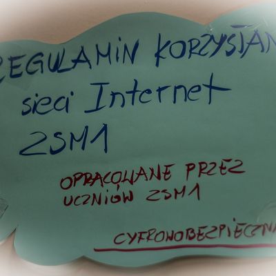 Regulamin korzystania  sieci Internet w ZSM1