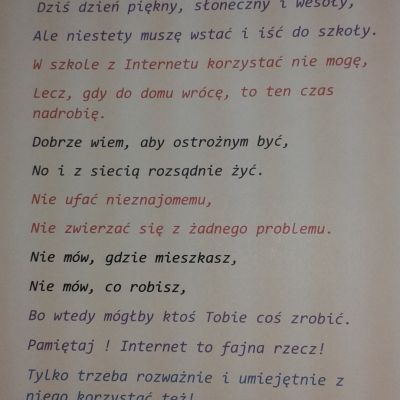 Konkurs literacko -poetycki Cyfrowobezpieczni.