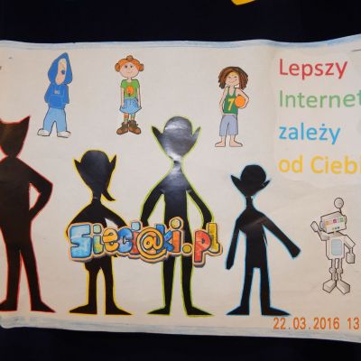 Konkurs plastyczny LEPSZY INTERNET ZALEŻY OD CIEBIE w SP6 w TRZEBINI