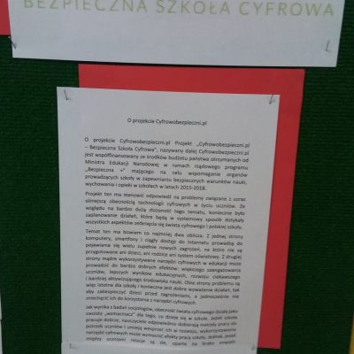 Szkolny Dzień Bezpieczeństwa Cyfrowego w Szkole Podstawowej w Młyńcu Pierwszym