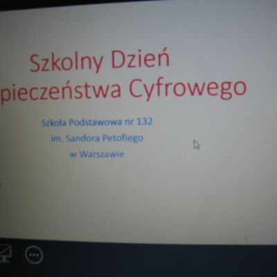 SDBC w Szkole Podstawowej nr 132 Sándora Petőfiego w Warszawie