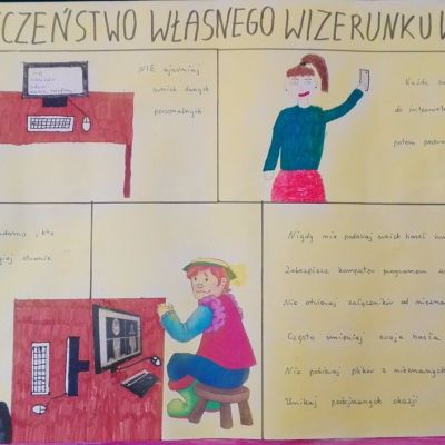 Konkurs informatyczno - plastyczy konkurs pt. ”Bezpieczeństwo własnego wizerunku w sieci”