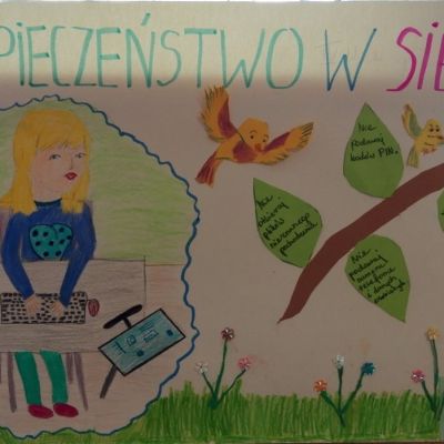 Konkurs informatyczno - plastyczy konkurs pt. ”Bezpieczeństwo własnego wizerunku w sieci”