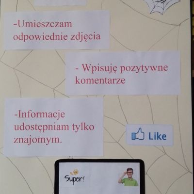 Konkurs informatyczno - plastyczy konkurs pt. ”Bezpieczeństwo własnego wizerunku w sieci”