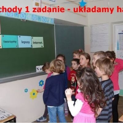 "Komputerowe podchody" w SP6 w TRZEBINI