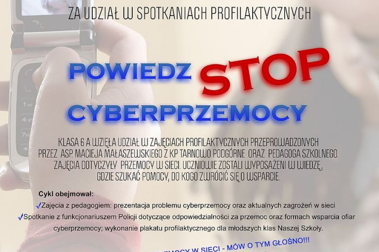 POWIEDZ STOP CYBERPRZEMOCY