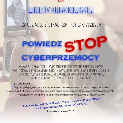 POWIEDZ STOP CYBERPRZEMOCY