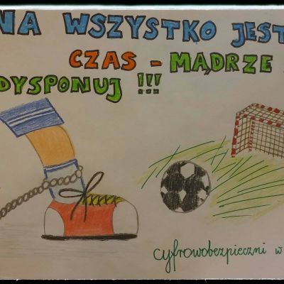 Plakat promujący konkurs cyfrowobezpieczni w Kaletniku